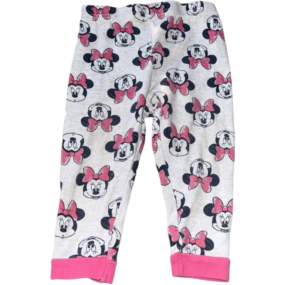 Girls Disney Minnie Mouse Pajama Pants - 18 Months - White/Pink